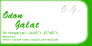 odon galat business card